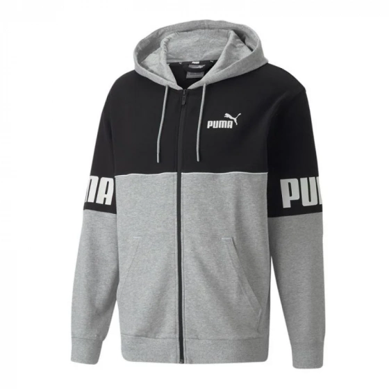 Pánska mikina 849842 04 Sivá s čiernou - Puma