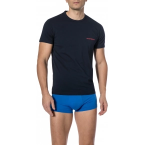 Pánske tričko 2pcs 111267 9P717 27435 tmavo modrá - Emporio Armani