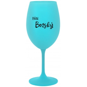 PÁN BOŽSKÝ - tyrkysový pohár na víno 350 ml