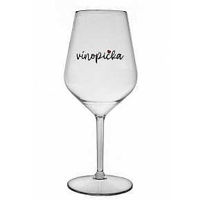 VÍNOPIČKA - priehľadný nerozbitný pohár na víno 470 ml
