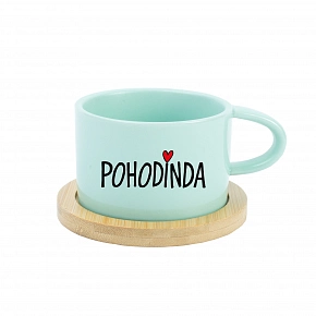 POHODINDA - mint hrnček makronka 200 ml