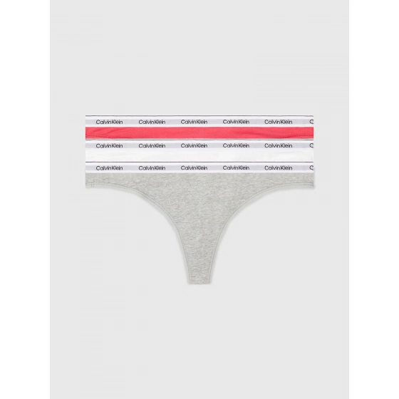 Dámske tangá 3Pack 000QD5209E NP4 viacfarebné - Calvin Klein