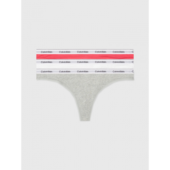 Dámske tangá 3Pack 000QD5209E NP4 viacfarebné - Calvin Klein