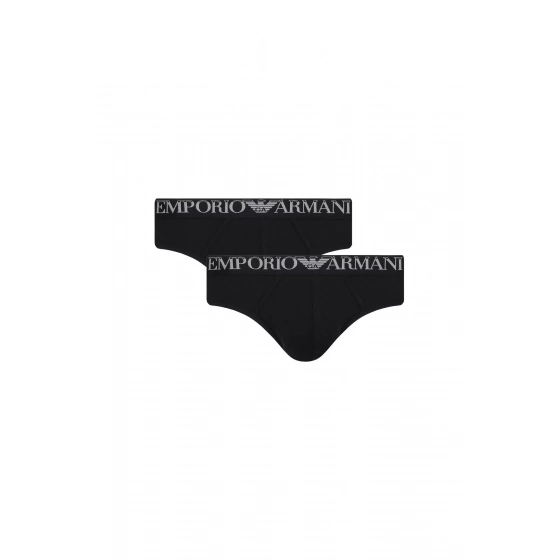 Pánske slipy 2Pack 112079 4R502 07320 čierne - Emporio Armani