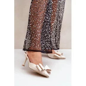 Dámské lodičky na jehlovém podpatku SQC-118 / 204794 Zlatá - GIVANA