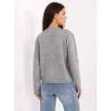 Dámsky sveter PM SW F513.16 Sivý s ecru - FPrice
