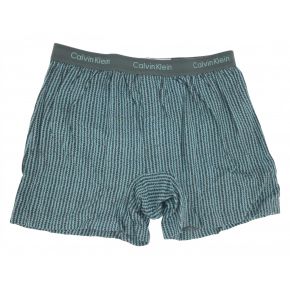 Pánske boxerky U1029A-31I šedá-tyrkysová - Calvin Klein