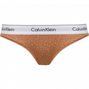 Dámske nohavičky F3787E 796 hnedá/vzor - Calvin Klein