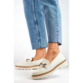 Dámske mokasíny GQ97 Biela-ecru - Lady Glory