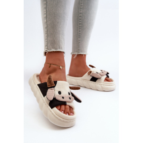Dámske šľapky BG178 model 198730 Ecru - Step in style