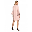 Dámske šaty M698 Púder ružová - MOE