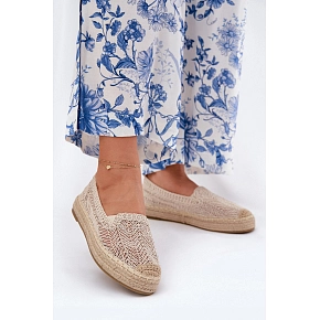 Dámske espadrilky 17392 béžové - Vincenza