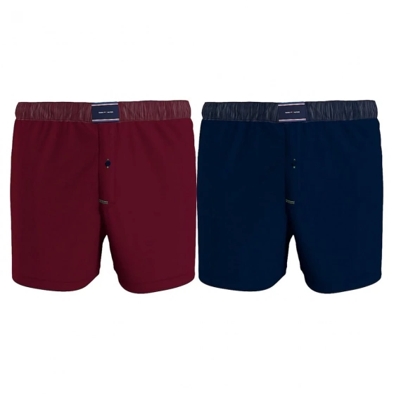 Pánske boxerky 2 pack UM0UM02188 - 0SD - Modrá, bordová - Tommy Hilfiger