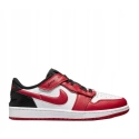 Pánske športové topánky Air Jordan 1 Low FlyEase M DM1206-163 Červeno-biela s čiernou - Nike