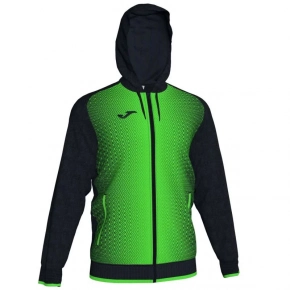 Pánska mikina Supernova 101285-117 Čierna so zelenou - Joma