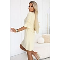 Dámske šaty 217-12 NEVA pastelovo žlté - Numoco