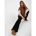 Dámska vesta D90027W90785B2 hnedá - FPrice