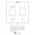 Elegantná košieľka Miamor chemise white - Obsessive
