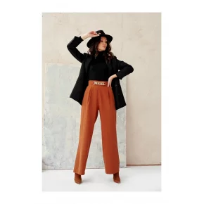 Dámske nohavice SDP0011 Tmavo hnedá - Roco