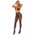 Dámske sexi pančuchové nohavice SH6715 čierne so vzorom - Koucla