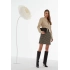 Elegantná koženková bunda JAC0400 béžová - Monnari