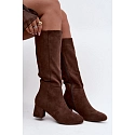 Dámske čižmy HY62-8131 hnedé - FashionStreet