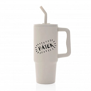 PÁTEK - béžový cestovní termohrnek 900 ml  
