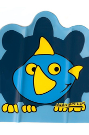 Czepek pływacki Aqua-Speed lateksowy ZOO Dino Junior niebieski dětské
