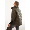 Dámska prešívaná bunda 5705 khaki - Kesi