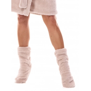 Dámske teplé ponožky 2407 Púder ružová - L&L