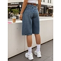 Spodenki damskie jeansowe z paskiem bermudy niebieskie FashionStreet SY0546