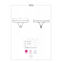 Pikantné tangá otvorené Contica crotchless thong - Obsessive