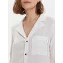 Dámska nočná košeľa 000QS7141E 100 biela - Calvin Klein