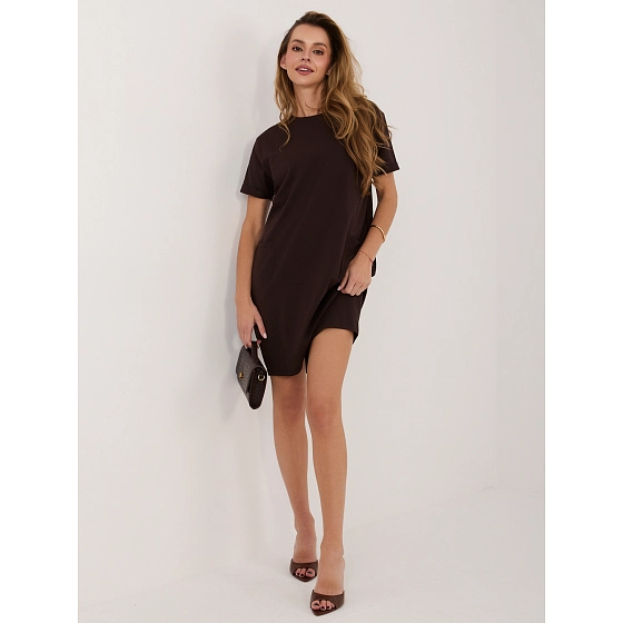 Dámske šaty RV SK 8724 1.91 tmavo hnedé - FPrice