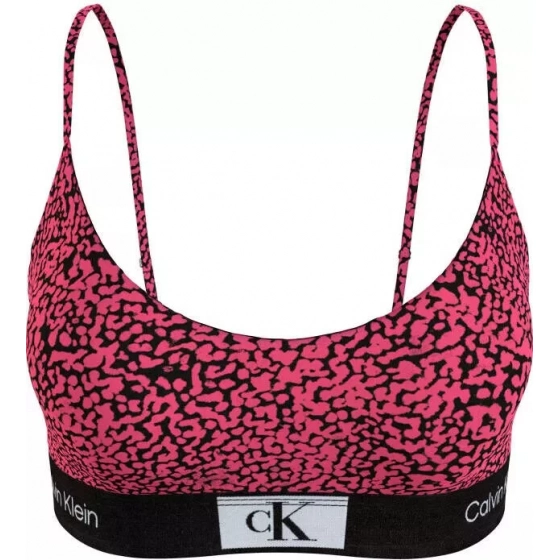 Dámska podprsenka 000QF7216E GNI tm. ružová so vzorom - Calvin Klein