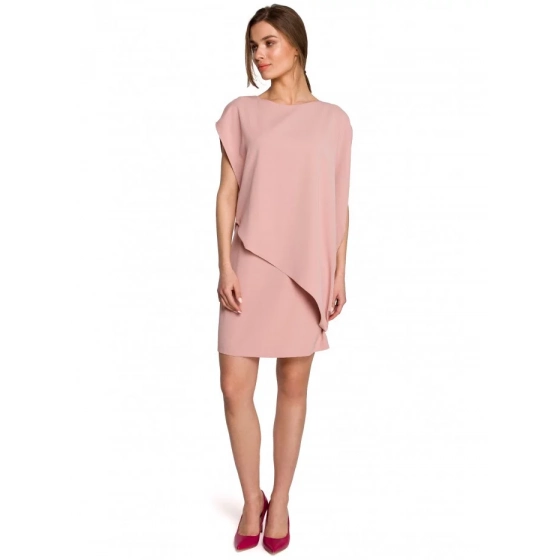 Dámske šaty S262 Púder ružová - Štýlové