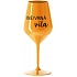 (NE)VINNÁ VÍLA - oranžová nerozbitná sklenice na víno 470 ml