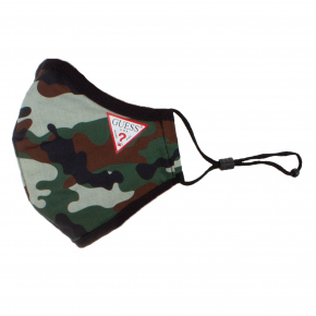 Bavlnená unisex rúška W0YZ17WDXC0-P1CM maskáčová - Guess