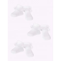 Dievčenské ponožky s volánikmi 3Pack SKA-0119G-010J-002 biele - Yoclub
