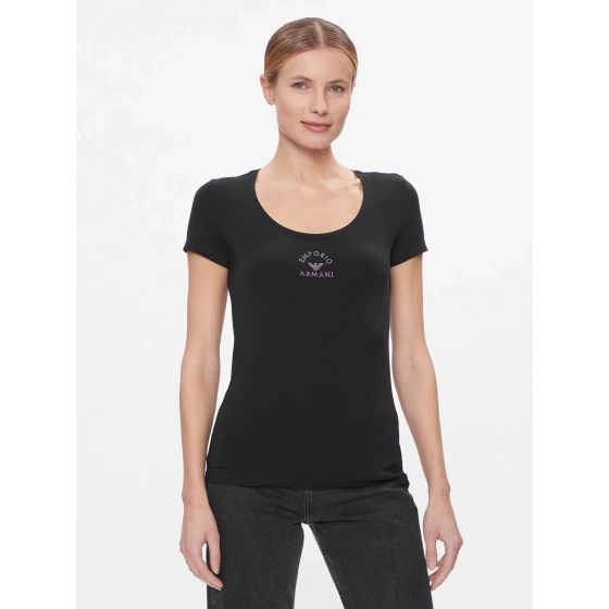 Dámske tričko 163377 4R223 00020 čierne - Emporio Armani