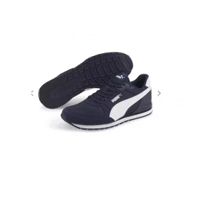 Pánske športové topánky St Runner V3 Mesh M 384857 02 Tmavomodrá s bielou - Puma