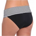 Dámsky spodný diel plaviek Anya Stripe SW0897 Čierno-biela - Panache