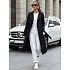 Trencz damski dwurzędowy czarny FashionStreet TY5437