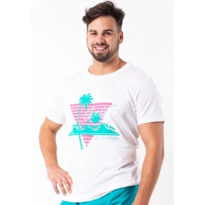 Pánske tričko F92I03JR03D A009 biela - Guess