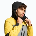 Pánska lyžiarska bunda H4Z22 žlto-čierna - 4F