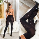 Dámske sexy pančuchy s bodkami SH8013 čierne - Collant