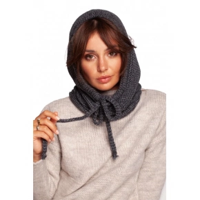 BK095 Pletená kukla grafitová - BeWear