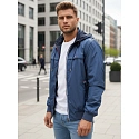 Kurtka męska przejściowa dwustronna niebieska FashionStreet TX4984