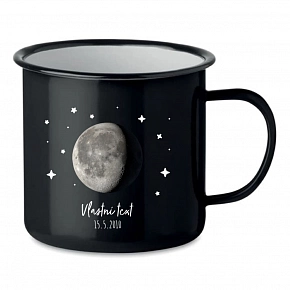Personalizovaný retro plecháček s měsíční fází Personalizovaný retro plecháček s měsíční fází