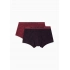 Pánske boxerky 2PACK 111210 3F504 56636 vínové s potlačou - Emporio Armani